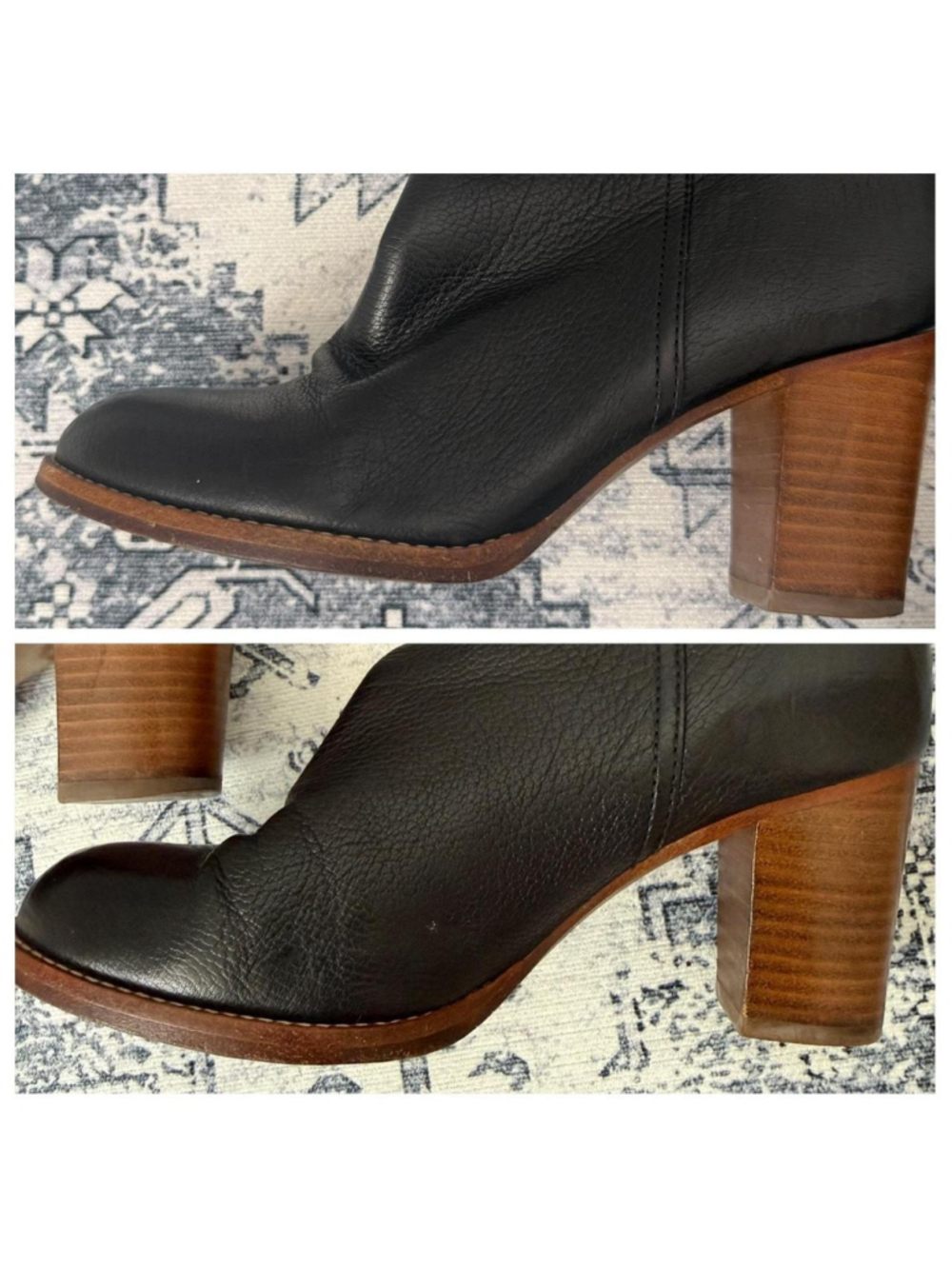 Coach Selena Black Leather Boots - Size 6 - Picture 9 of 9